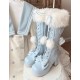 Sheep Puff Fluffy Doll Long Boots(Limited Pre-Order/5 Colours/Full Payment Without Shipping)